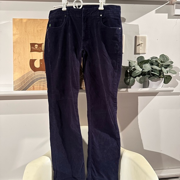 Stio dark navy blue rivet Corduroy Pants - Picture 1 of 4